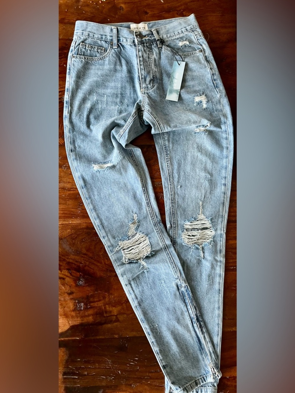 Fear of God Sixth Collection distressed skinny jeans Sz 29 NWT